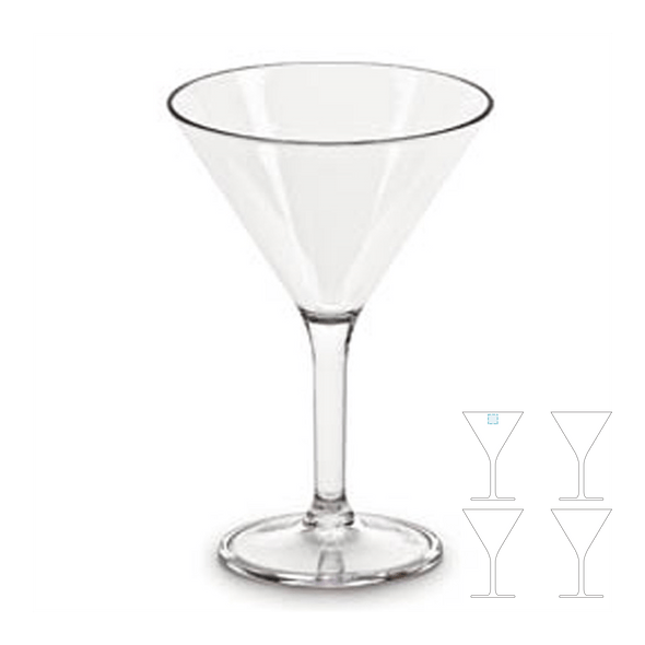 Verres "Martini" Transparent Polycarbonate Verres "Martini" Transparent Polycarbonate